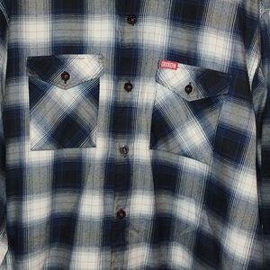 DIXXON THE DEAD EYE Men's Black and White Plaid Shirt